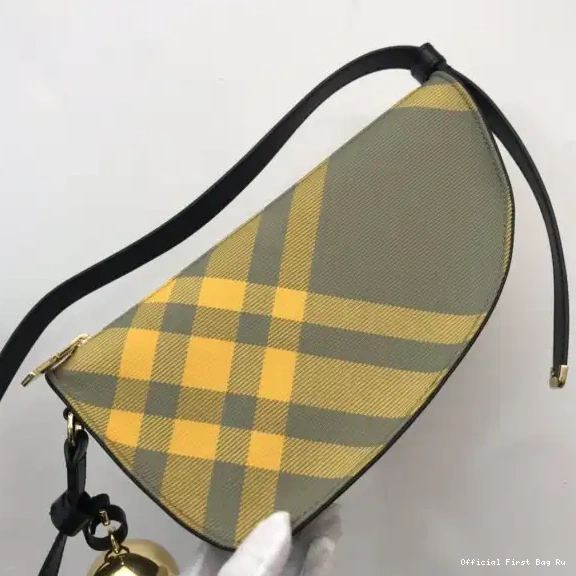 Official First Bag Ru Sling Bag-26*5.5*13.5cm Mini BURBERRY Shield 0611
